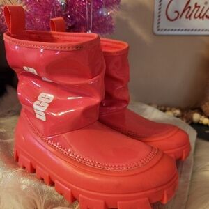 UGG Kids Bright Pink Rain Boots